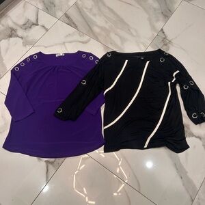 Cable gauge/49Madison 2FOR ONE! Arm Detail Womens Tops